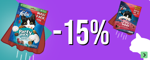 15% korting op  Felix kattensnacks
